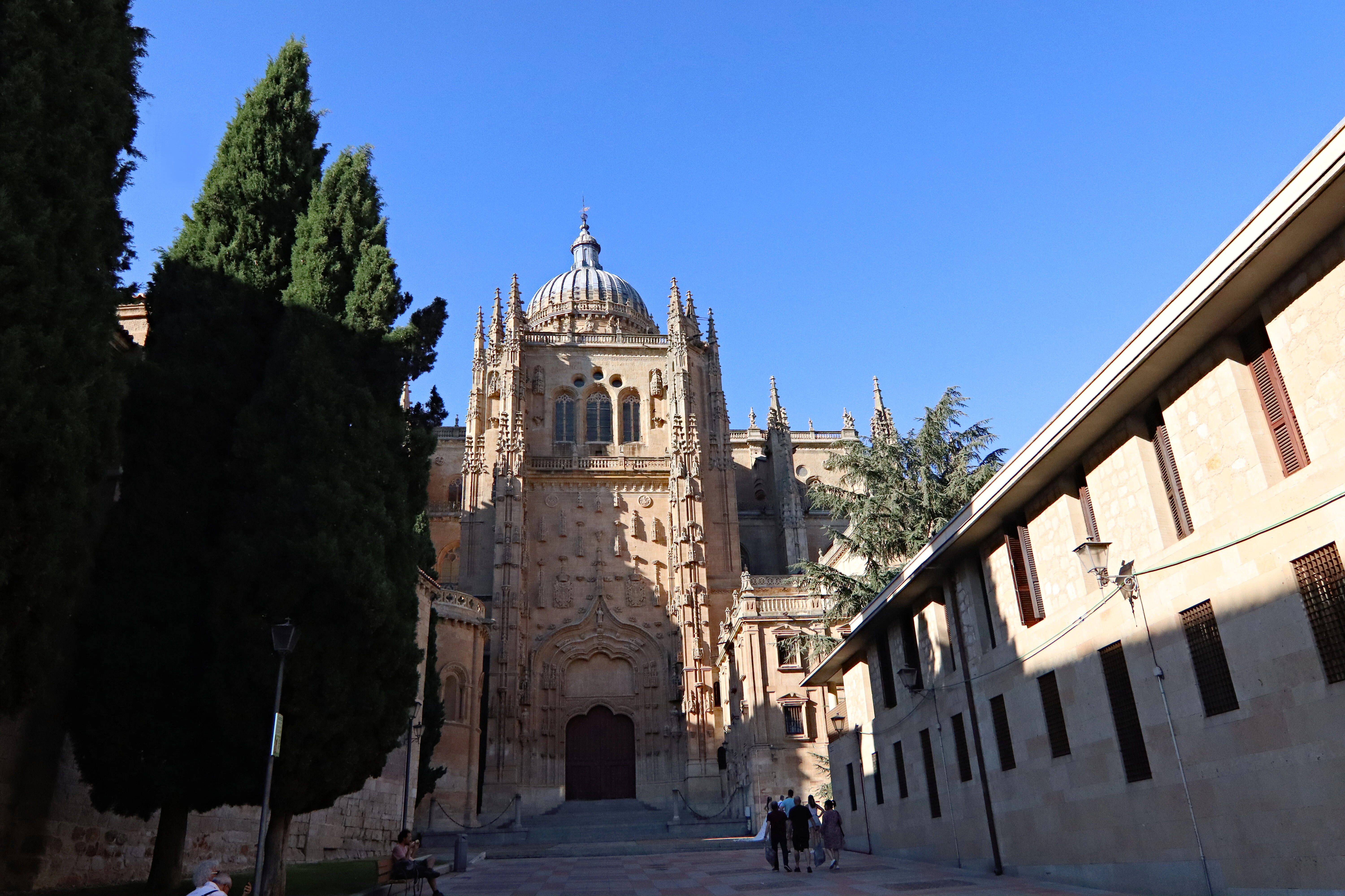 a large building with a clock tower on top of it