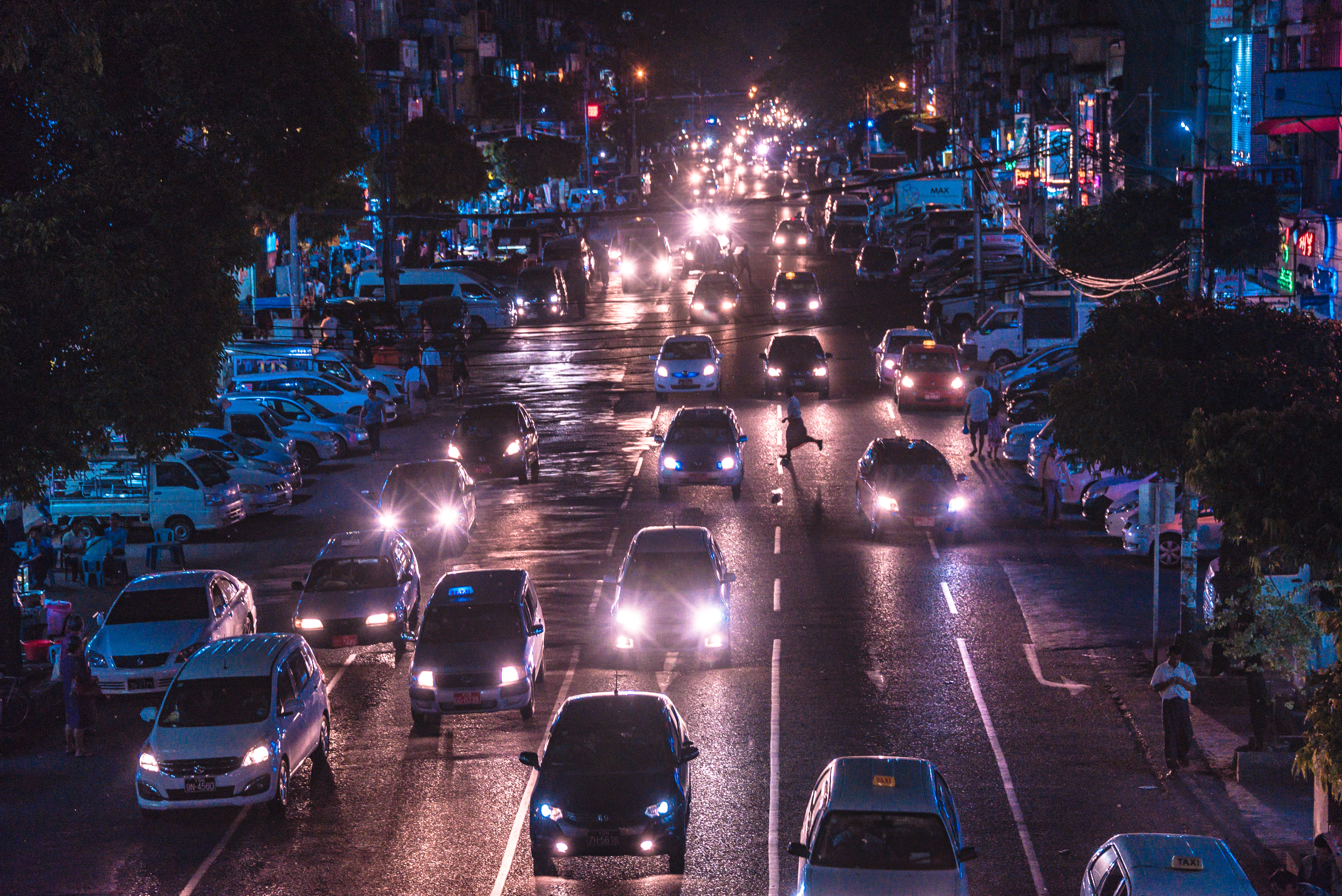 cars during night